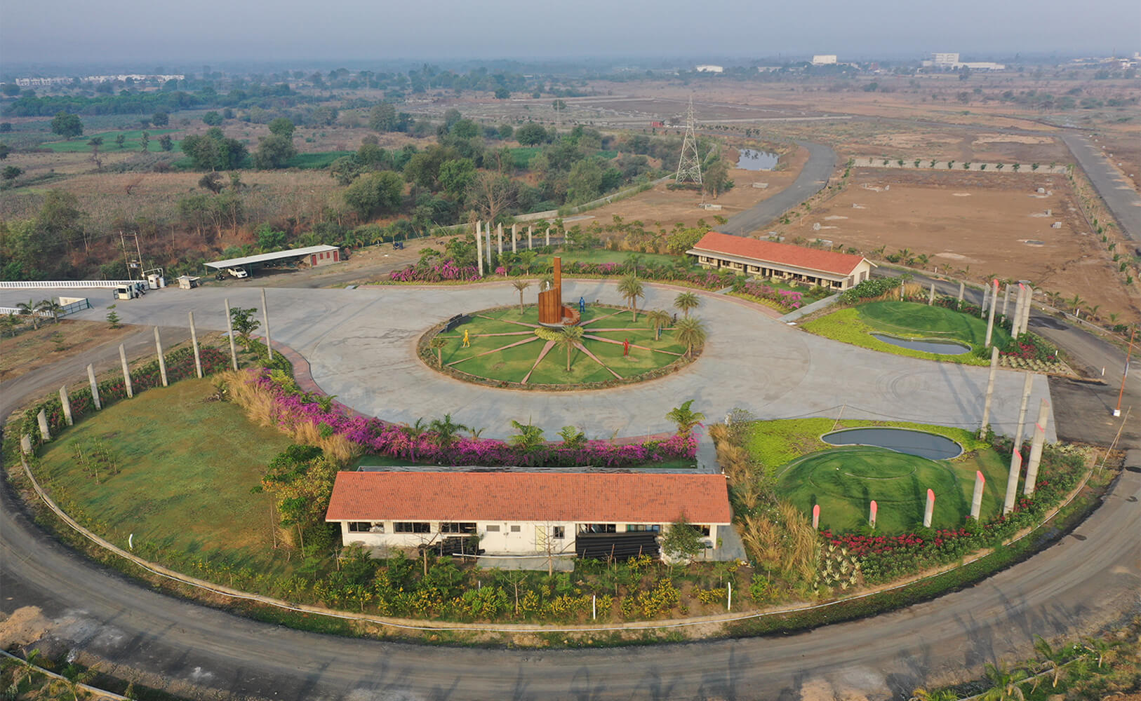 Drone view of Suncity Industrial Park near Vadodara-Halol highway